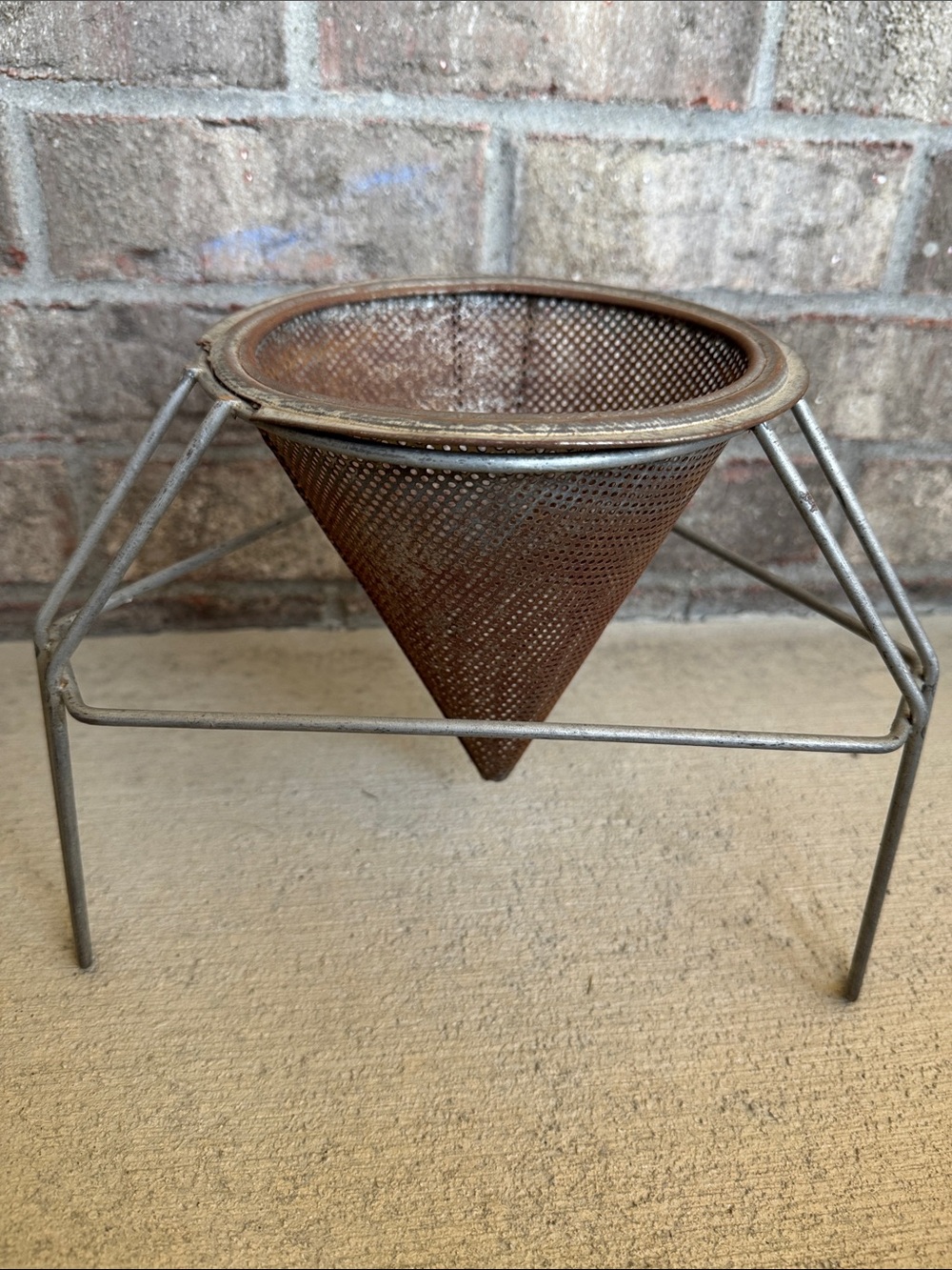Vintage 1930s Aluminum Cone Sieve Stainer